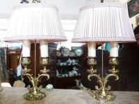 Paire de lampes sur bougeoir double.JPG